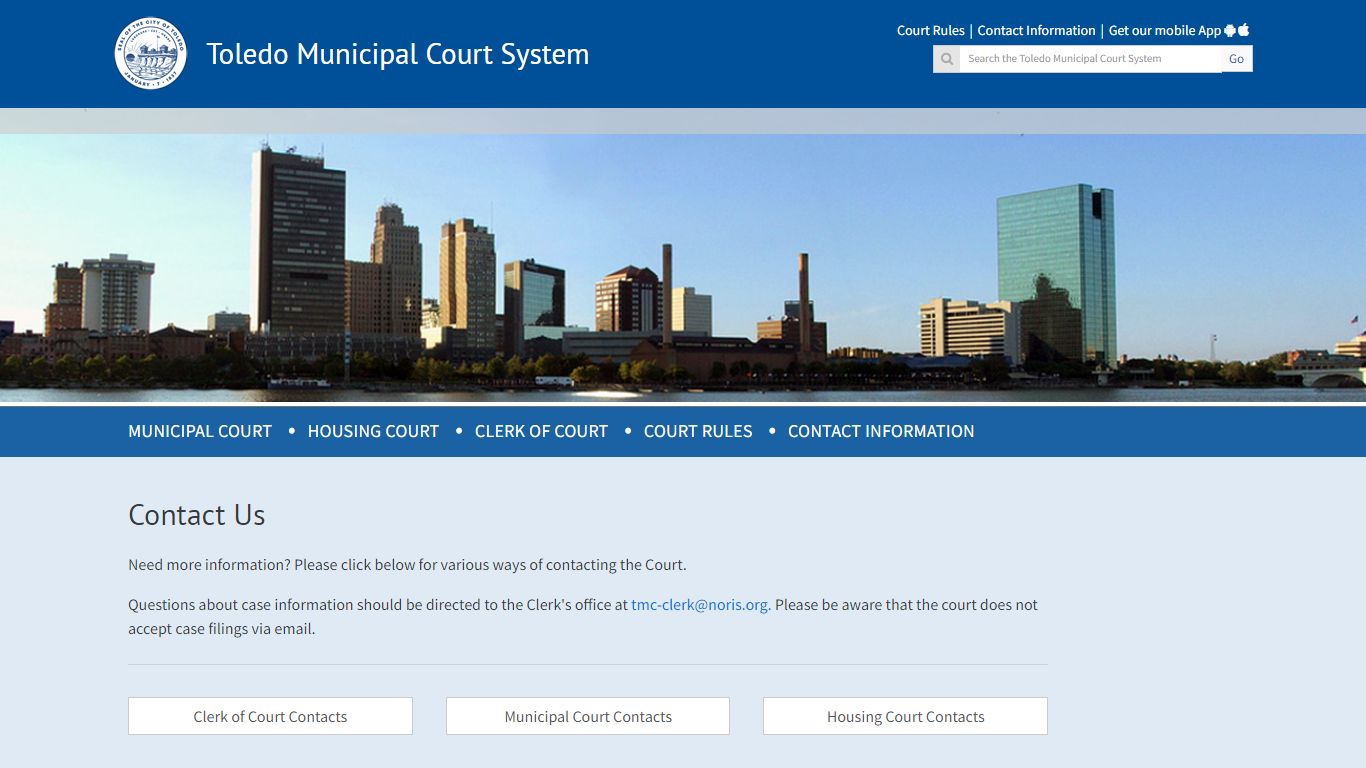 Contact Us - Toledo Municipal Court